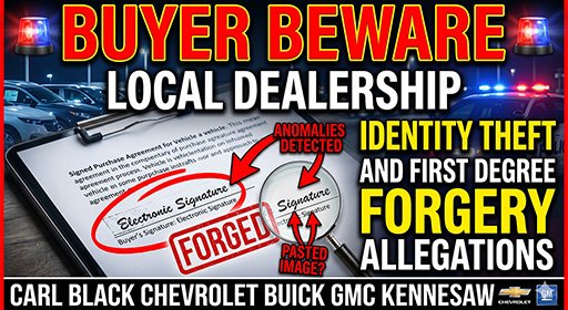 Carl Black Of Kennesaw Buyer Beware Electronic Forgery