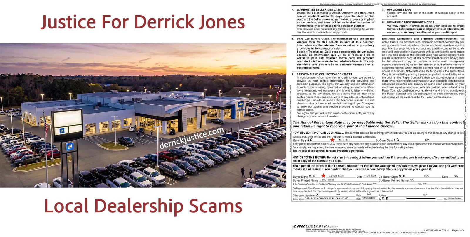 Forged Electronic Signatures Carl Black Kennesaw GMC